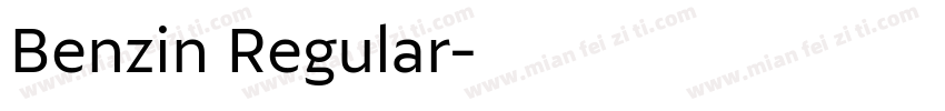 Benzin Regular字体转换